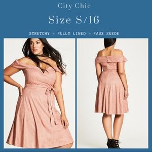 City Chic Ooh La La Fit & Flare Dress